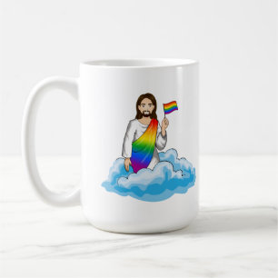 Mug Drapeau Jésus arc-en-ciel