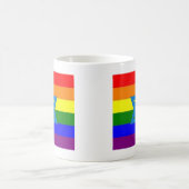 Mug Drapeau juif de gay pride (Centre)