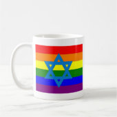 Mug Drapeau juif de gay pride (Gauche)