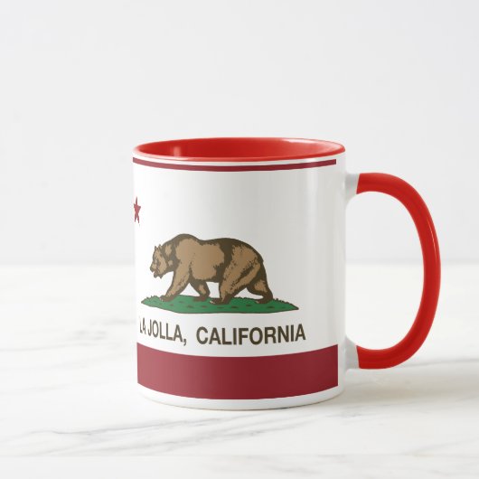 Mug Drapeau La Jolla de République de la Californie (Droite)