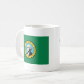 Mug Drapeau lashingtonien + Musique de carte (Devant gauche)