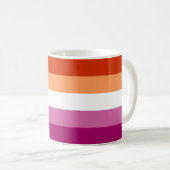 Mug Drapeau Lesbienne (Devant droit)