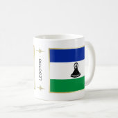 Mug Drapeau Lesotho + Musique de cartes (Devant droit)