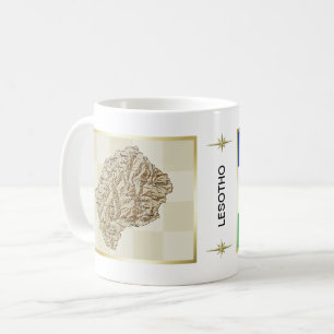 Mug Drapeau Lesotho + Musique de cartes