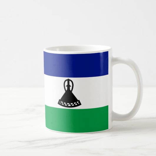 Mug Drapeau Lesotho Musique en céramique (Droite)