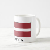 Mug Drapeau letton (letton) (Devant droit)