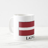Mug Drapeau letton (letton) (Devant gauche)