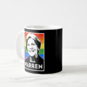 Mug Drapeau LGBT de Warren (Devant gauche)