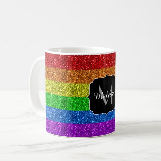 Mug Drapeau LGBT éclatant (Devant gauche)