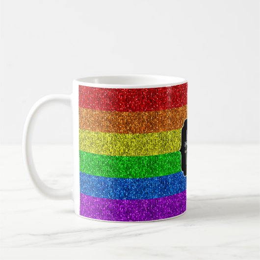 Mug Drapeau LGBT éclatant (Gauche)