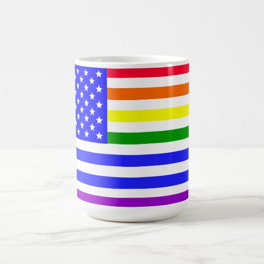 Mug Drapeau Lgbt USA (Centre)