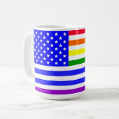 Mug Drapeau Lgbt USA (Devant gauche)