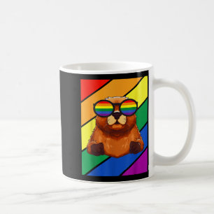 Mug Drapeau Lgbtq Mois Fierté Gay Marmotte Avec Gles L