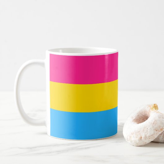 Mug Drapeau LGBTQ Pansexual Pride (Avec donut)