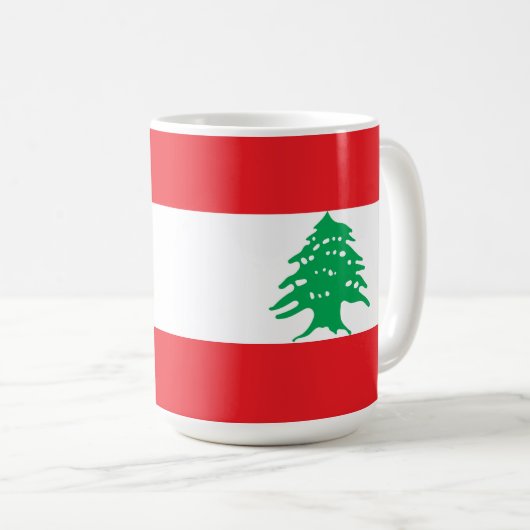 Mug Drapeau libanais (Devant droit)