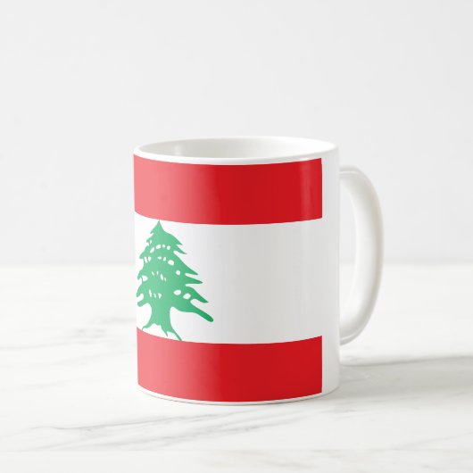 Mug Drapeau libanais (Devant droit)