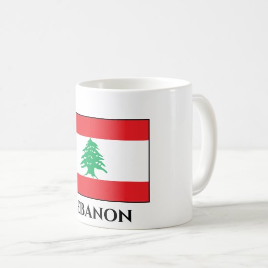 Mug Drapeau libanais (Devant droit)