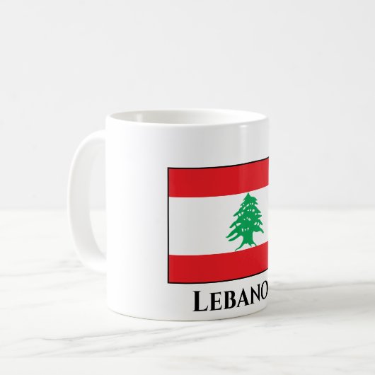 Mug Drapeau libanais (Devant gauche)