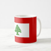 Mug Drapeau libanais cool (Devant droit)