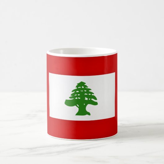 Mug Drapeau libanais cool (Centre)