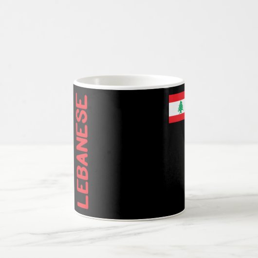 Mug Drapeau Libanais Et Racines Libanaises (Centre)
