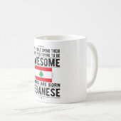 Mug Drapeau libanais Patrimoine libanais Racines liban (Devant droit)