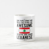 Mug Drapeau libanais Patrimoine libanais Racines liban (Centre)