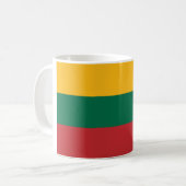 Mug Drapeau (lithuanien) de la Lithuanie (Devant gauche)