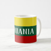 Mug Drapeau lituanien Lituanie (Devant droit)
