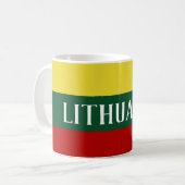Mug Drapeau lituanien Lituanie (Devant gauche)