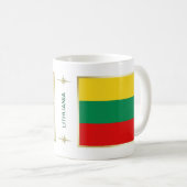 Mug Drapeau lituanien + Maquette (Devant droit)