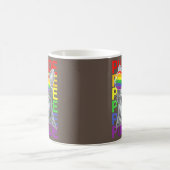 Mug Drapeau Lunettes de soleil LGBTQ mignonne Gay prid (Centre)