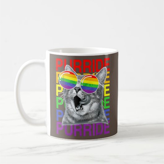 Mug Drapeau Lunettes de soleil LGBTQ mignonne Gay prid (Gauche)