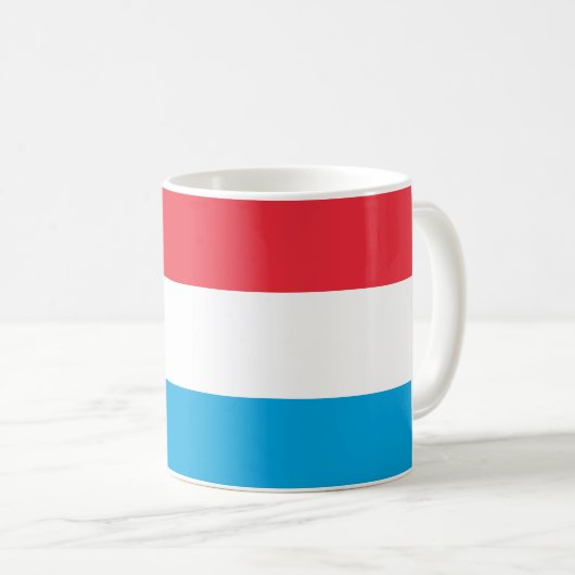 Mug Drapeau Luxembourg (Devant droit)