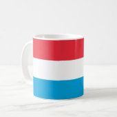 Mug Drapeau luxembourgeois en céramique (Devant gauche)