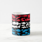 Mug Drapeau luxembourgeois fait de poisson - Design de (Centre)