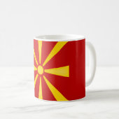 Mug Drapeau macédonien Cool (Devant droit)