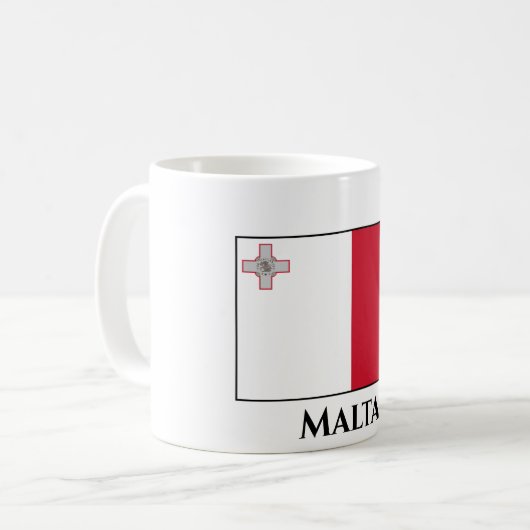Mug Drapeau maltais (Devant gauche)