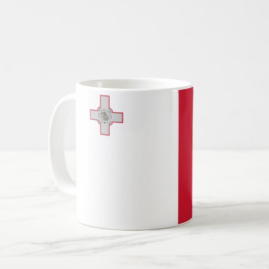 Mug Drapeau (maltais) de Malte (Devant gauche)