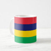 Mug Drapeau Maurice Musique en céramique (Devant gauche)