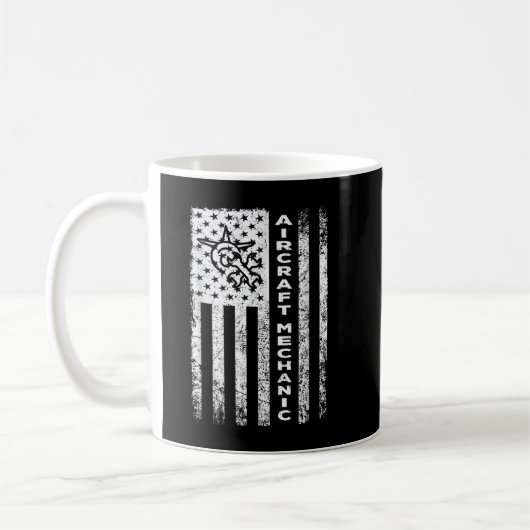 Mug Drapeau mécanique de l'aéronef, futur mécanicien d (Gauche)