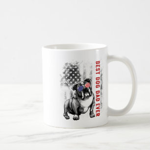 Mug Drapeau meilleur anglais Buldog Papa Jamais 4 juil