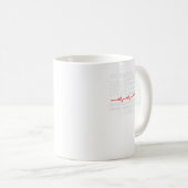 Mug Drapeau Mens J'Ai Le Coeur D'Une Infirmière Hu (Devant droit)