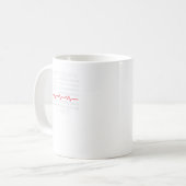 Mug Drapeau Mens J'Ai Le Coeur D'Une Infirmière Hu (Devant gauche)