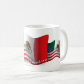 Mug Drapeau mexicain-américain (Devant droit)