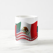 Mug Drapeau mexicain-américain (Centre)