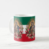 Mug Drapeau mexicain de la dame espagnole de Guadalupe (Devant gauche)