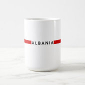 Mug Drapeau minimaliste albanais (Centre)
