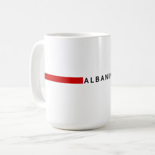 Mug Drapeau minimaliste albanais