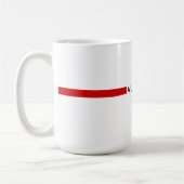 Mug Drapeau minimaliste albanais (Gauche)